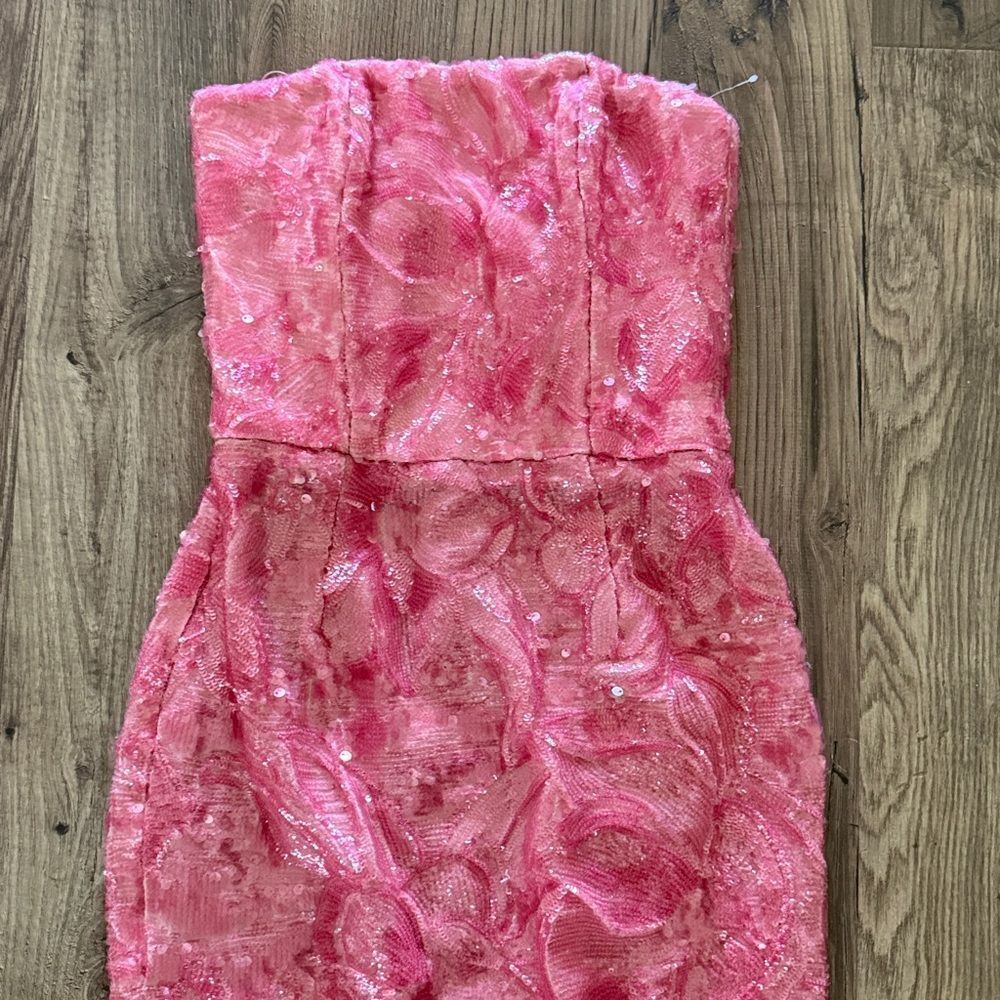 Helsi strapless Leslie sequin dress - Picture 4 of 5
